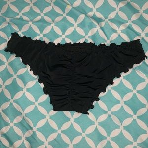 Black ruffle bottoms